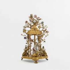 An extraordinary Louis XV Ormolu Centrepiece with Allegory of the Summer and Clock Topping.