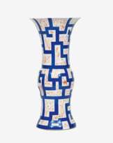 Ernst Böhm (Berlin 1890 - Ebd. 1963). Große Trompetenvase mit geometrischem Dekor.