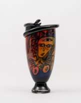 Ulrica Hydman-Vallien (Stockholm 1938 - Eriksmala 2018). A Graal Vase 'Snakes'.