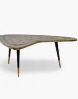 Berthold Müller-Oerlinghausen (Oerlinghausen 1893 - Kressbronn 1979). Mid Century Coffee Table mit Mosaik.