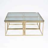 A Large Vintage Coffe Table with a Set of 4 Tables. - фото 1