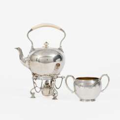 Hunt & Roskell first mentioned London 1844. A Tea Kettle on Rechaud with Sugar Bowl.