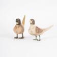 Paar feiner und seltener Keramik-Vögel. - Auktionsware
