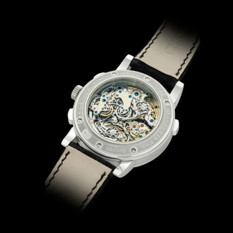 A. LANGE & S&#214;HNE. AN ATTRACTIVE PLATINUM DOUBLE SPLIT SECONDS FLYBACK CHRONOGRAPH WRISTWATCH WITH POWER RESERVE - photo 2