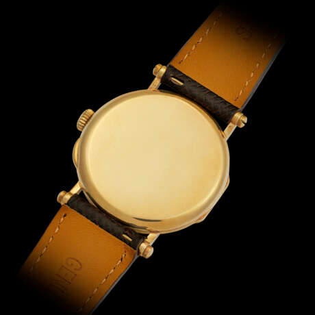 PATEK PHILIPPE. A RARE 18K GOLD LIMITED EDITION WRISTWATCH WITH BREGUET NUMERALS, MADE FOR THE 150TH ANNIVERSARY OF PATEK PHILIPPE - photo 2