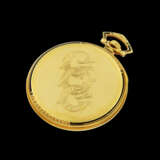 PATEK PHILIPPE. AN 18K GOLD POCKET WATCH WITH TWO TONE DIAL AND BREGUET NUMERALS - фото 2