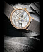 Piaget. PIAGET. A RARE 18K PINK GOLD AND DIAMOND-SET LIMITED EDITION WRISTWATCH WITH CLOISONN&#201; ENAMEL DIAL BY ANITA PORCHET