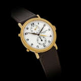 PATEK PHILIPPE. AN 18K GOLD DUAL TIME WRISTWATCH WITH 24 HOUR INDICATION AND BREGUET NUMERALS - фото 1