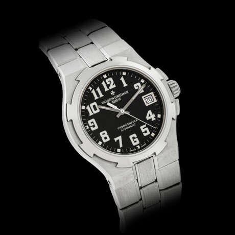 VACHERON CONSTANTIN. A STAINLESS STEEL AUTOMATIC BRACELET WATCH WITH SWEEP CENTRE SECONDS AND DATE - Foto 1