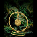PATEK PHILIPPE. A UNIQUE AND EXCEPTIONAL 18K GOLD POCKET WATCH WITH DIPTYCH ENGRAVING DEPICTING ‘THE TRIUMPH OF NEPTUNE’, MATCHING GOLD AND MALACHITE STAND AND SPECIAL-MADE BOX - фото 1