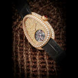 BVLGARI. A LADY’S ATTRACTIVE 18K PINK GOLD AND DIAMOND-SET TOURBILLON WRISTWATCH - фото 1