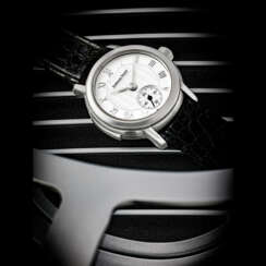 AUDEMARS PIGUET. A LADY’S VERY RARE PLATINUM LIMITED EDITION CARILLON MINUTE REPEATING WRISTWATCH