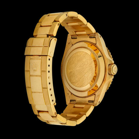 ROLEX. AN 18K GOLD AUTOMATIC WRISTWATCH WITH SWEEP CENTRE SECONDS, DATE AND BRACELET - photo 2