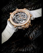 Tourbillon. BVLGARI. A RARE 18K TWO TONE GOLD AND DIAMOND-SET LIMITED EDITION SKELETONISED TOURBILLON WRISTWATCH