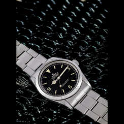 ROLEX. AN EARLY STAINLESS STEEL AUTOMATIC WRISTWATCH WITH SWEEP CENTRE SECONDS AND BRACELET