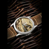 PATEK PHILIPPE. A RARE 18K WHITE GOLD AUTOMATIC WRISTWATCH WITH MARQUETRY DIAL FEATURING MOUNTAIN LANDSCAPE - photo 1