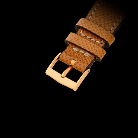 EBERHARD & CO. A LARGE 18K PINK GOLD SINGLE BUTTON CHRONOGRAPH WRISTWATCH - фото 6