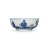 A BLUE AND WHITE ‘DAOIST IMMORTALS` BOWL - фото 1