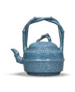 Teapots and coffee pots (Household items, Tableware and Serveware, Drinkware). A RARE YIXING ROBIN’S EGG GLAZED TEAPOT AND COVER