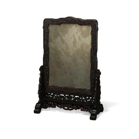 A ZITAN MIRROR FRAME AND STAND - photo 1