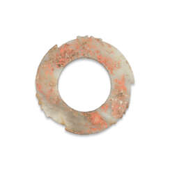 A JADE NOTCHED DISC, YABI