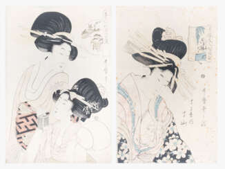 Lot 2 Blätter von Utamaro (1753–1806)