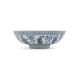 A BLUE AND WHITE `EIGHT DAOIST IMMORTALS` SHALLOW BOWL - photo 1