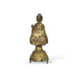 A RARE GILT-BRONZE FIGURE OF A SEATED BUDDHA - Auktionspreise