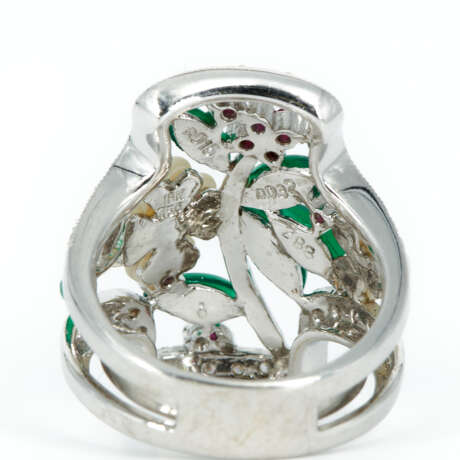 Farbstein-Diamant-Ring - Foto 4
