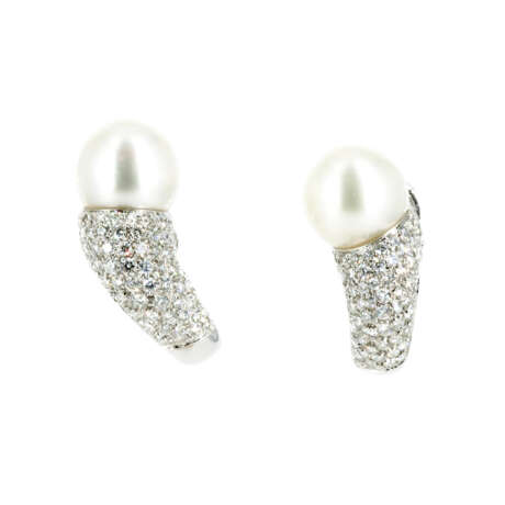 Pearl-Diamond-Ear Clip Ons - photo 1
