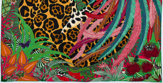 Hermès. Scarf "Jaguar Quetzal" - фото 4