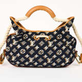 Louis Vuitton. Limited Edition Navy Blue Bulles MM Canvas Handbag - photo 3
