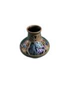 Каталог товаров. Иоганн Лётц Витве, стеклянная ваза с медной накладкой, начало 20 века, Австрия. 