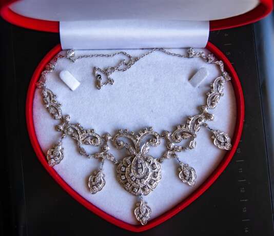 Великолепное ожерелье с бриллиантами Brillants Filigrane Baroque барочный Etats-Unis - photo 3