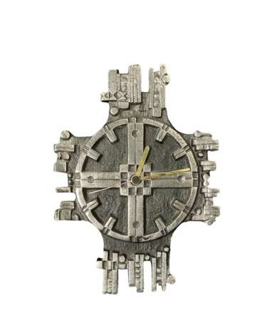 Настенные часы Олав Йоа (Olav Joa )- Норвегия 1970-е Steel Art Polaris Нержавеющая сталь 20th century г. - фото 1