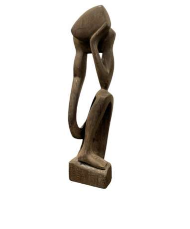 Festus O. Idehen (Festus O. Idehen) penseur africain sculpture sur bois Bois naturel Design of 50-60’s 20th century - photo 1