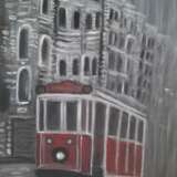 Red tram. Toile Huile Impressionnisme Ukrayna 2024 - photo 1