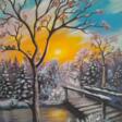 Bridge to the winter forest - One click purchase