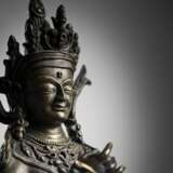 Bronze des Vajradhara mit Silbereinlagen - Foto 2