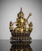 Overview. Partiell feuervergoldete Bronze des Padmasambhava