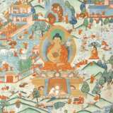 Thangka mit Darstellung des Buddha Shakyamuni - photo 1