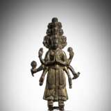 Sehr seltene Bronze des Ekadashahamukha-Avalokiteshvara - фото 1