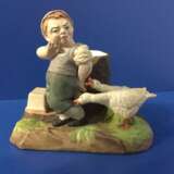 Мальчик с гусями (каминная спичечница) Гарднер - фото 1
