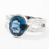 Saphir-Brillant-Ring - Foto 1