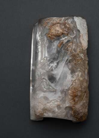 Feine Armstütze aus Bergkristall mit Gelehrten und Kiefer - photo 2