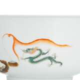 Feine polychrome Schale mit Lohan und Drachen - photo 2