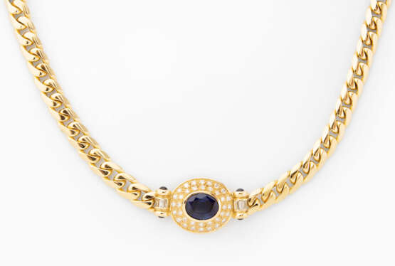 Saphir-Diamant-Collier - Foto 1