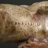 Großer Wiener Bronze Jagdhund "Pointer mit Halsband", um 1900, am Bauch bez.: "Geschützt", wohl Bergmann, naturalistisch bemalt, 12x21cm, Rute restauriert, Provenienz: Norddeutsche Sammlung - photo 6