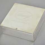 Eckige Zigarillo Box mit graviertem Deckel "Davidoff Mini Cigarillos", Handarbeit, Silber 999, 411g (m. Holzinterieur), 3,7x10,1x10,1cm - Foto 5