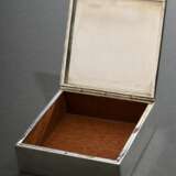Eckige Zigarillo Box mit graviertem Deckel "Davidoff Mini Cigarillos", Handarbeit, Silber 999, 411g (m. Holzinterieur), 3,7x10,1x10,1cm - фото 9